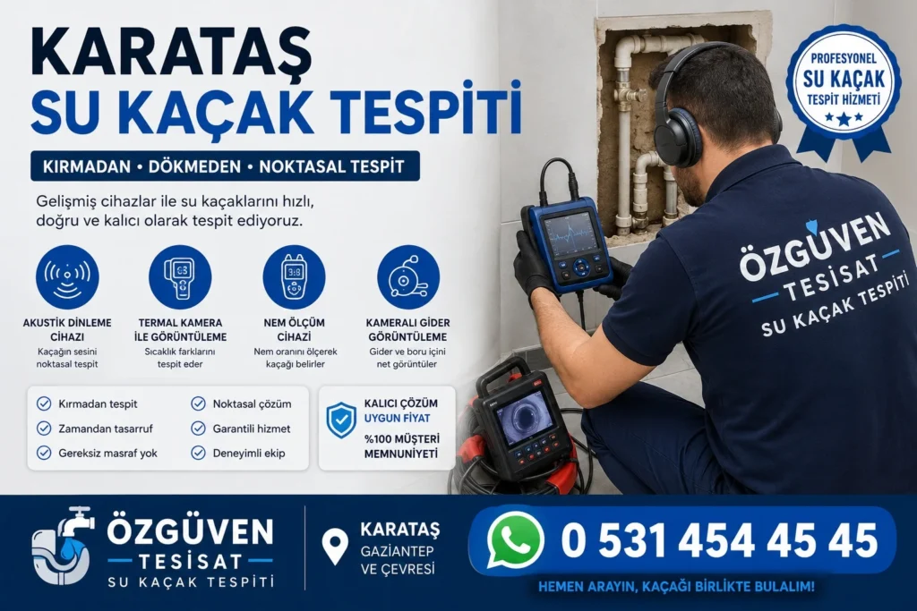 Karataş Su Kaçak Tespiti