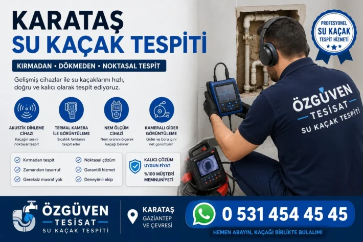 Karataş Su Kaçak Tespiti